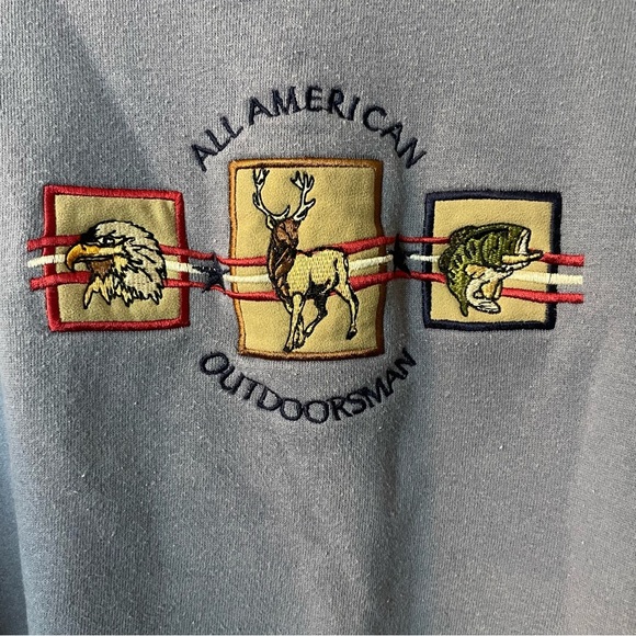 All American Outdoorsman Crewneck Sweatshirt XL - Picture 3 of 4